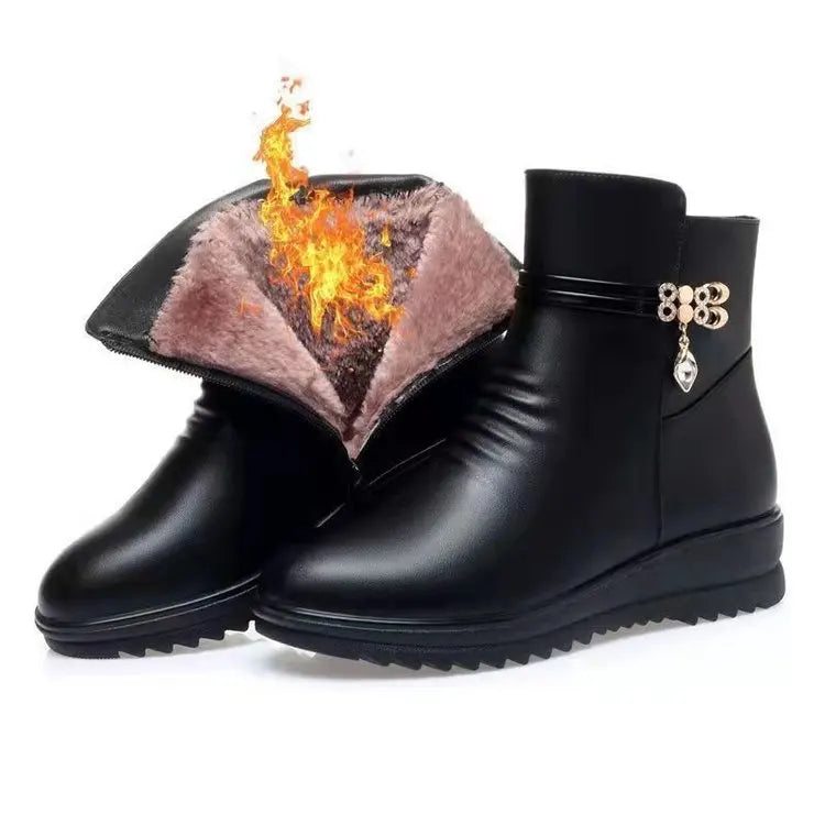 boots femme noir