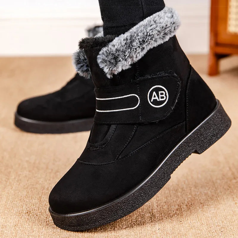 bottines-chaudes-femmes-noir