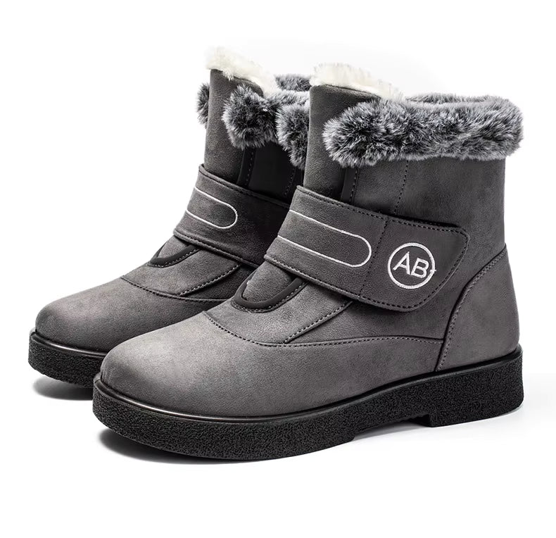 bottines-femmes-chaudes-gris