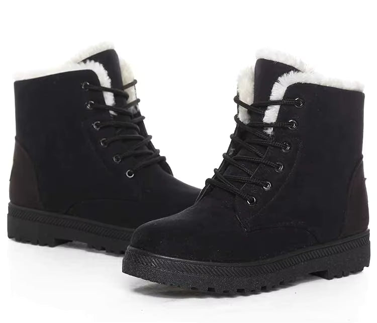 bottines a lacet femme noir