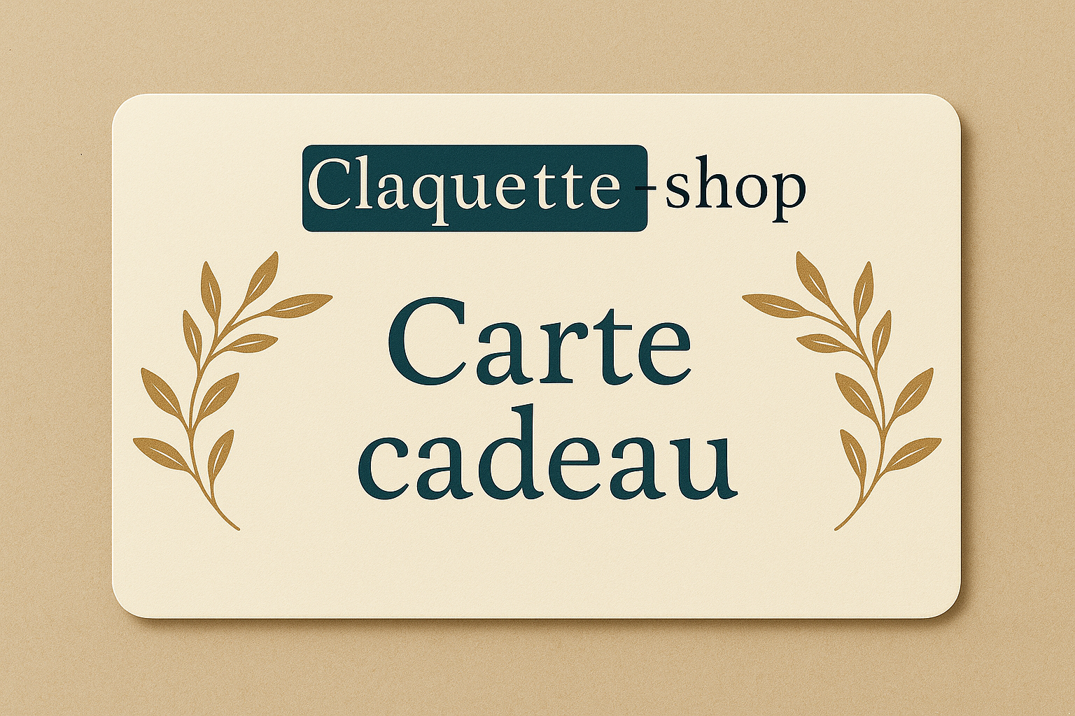 Carte-cadeau Claquette shop