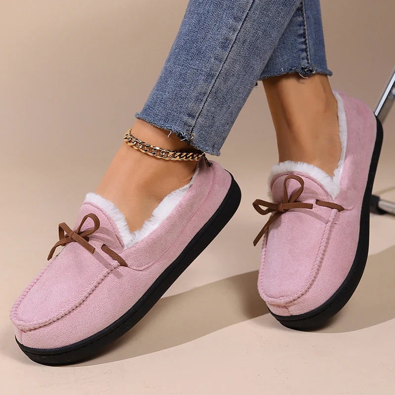 chausson mocassin femme