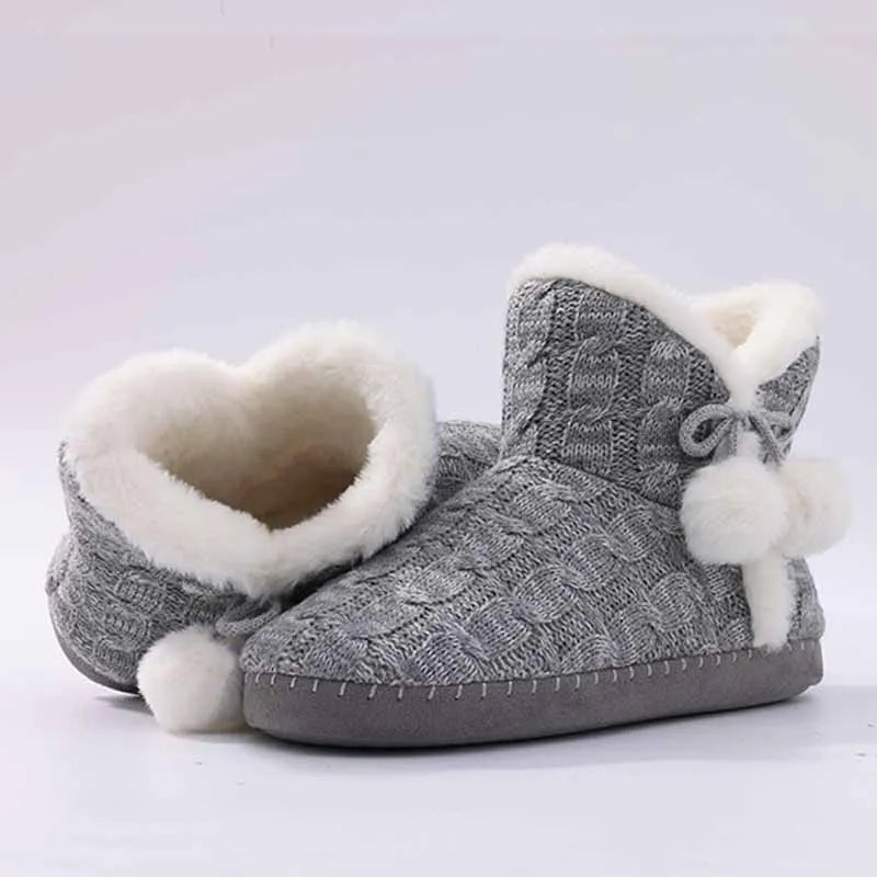 Chaussons chauds pour femme