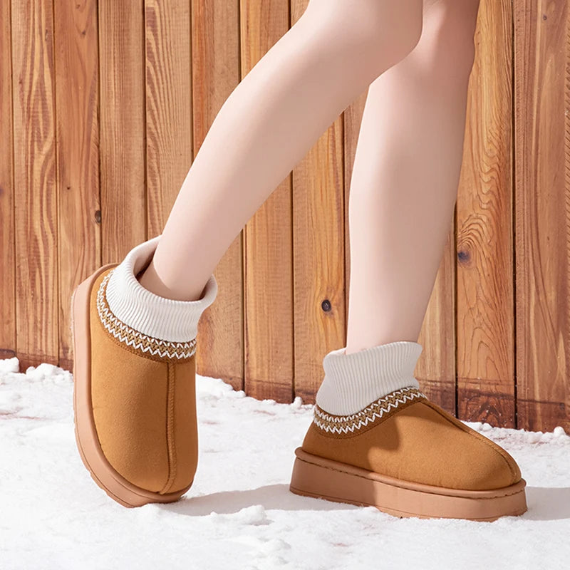 chaussons-hiver-femme-marron