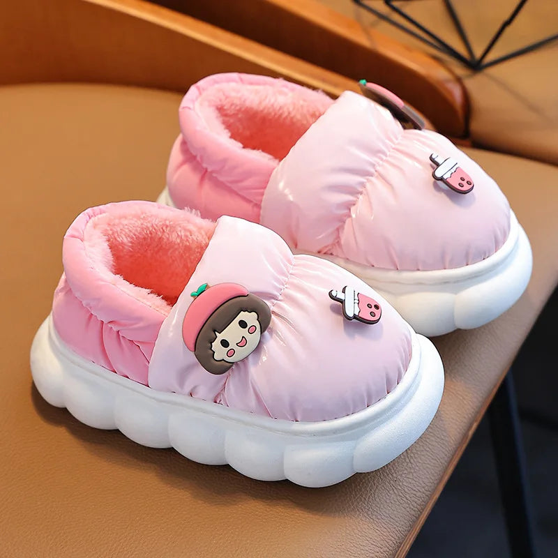 chaussons-souples-enfant-rose