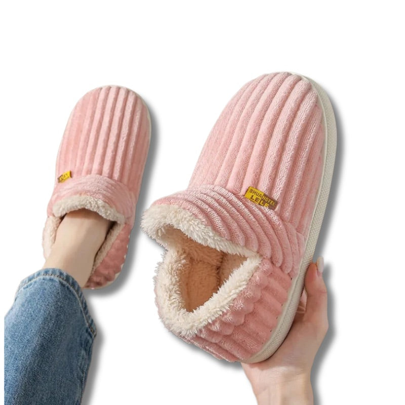 Chaussons chauds femme