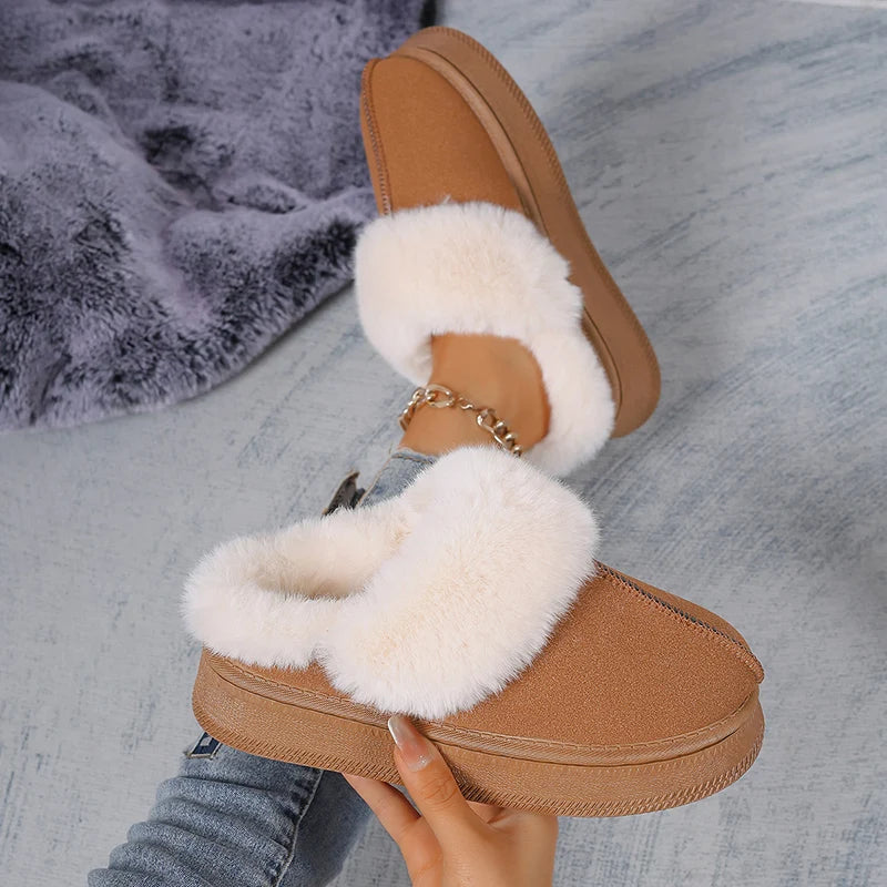 chaussons fourrure 