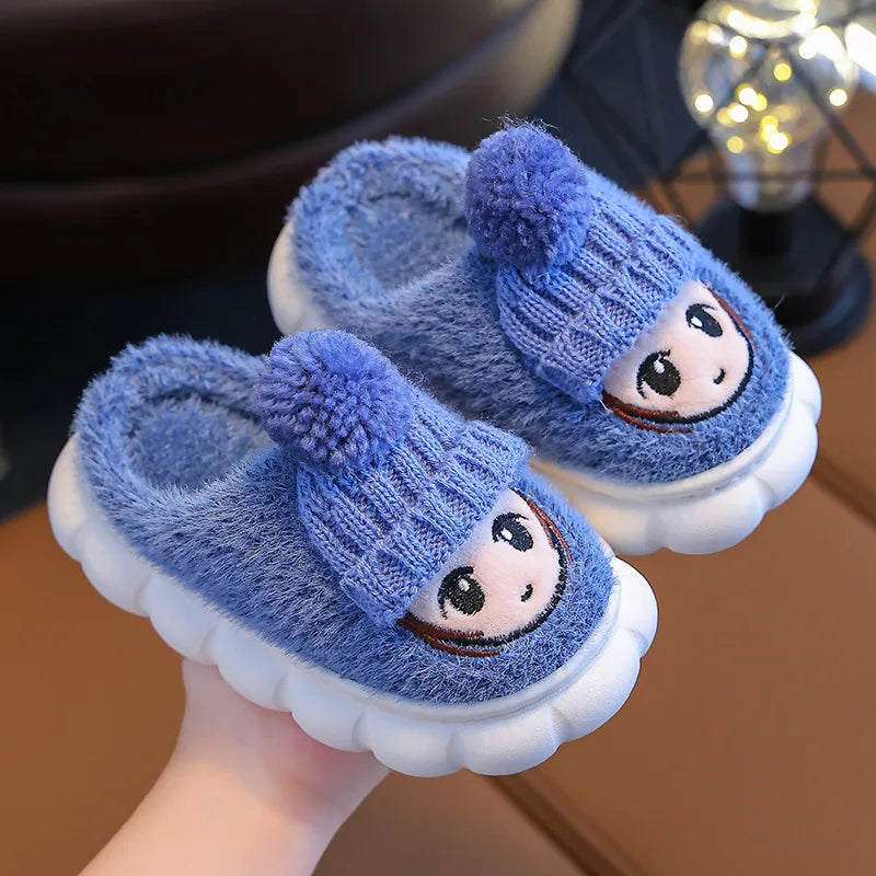 chaussons pour enfants bleu