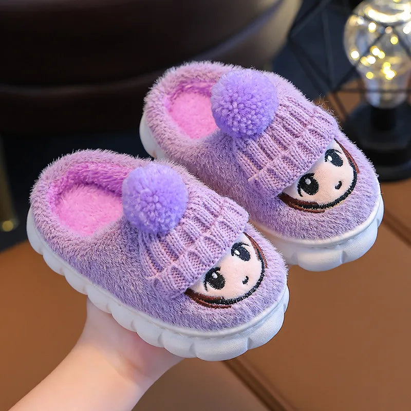 chaussons pour enfants violet