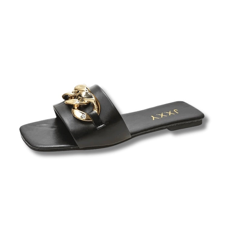 claquette femme noir