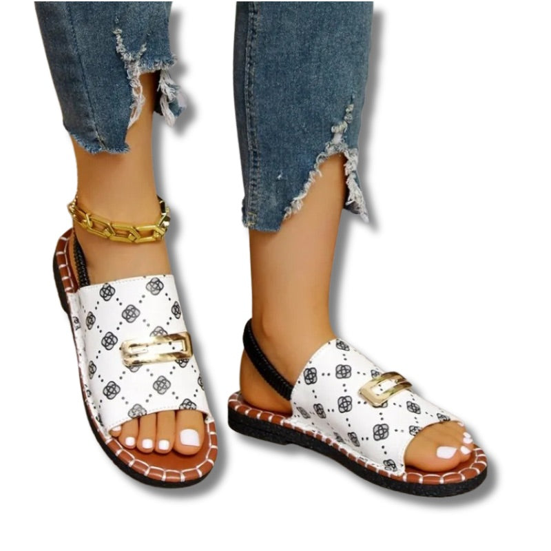 claquette femme blanc