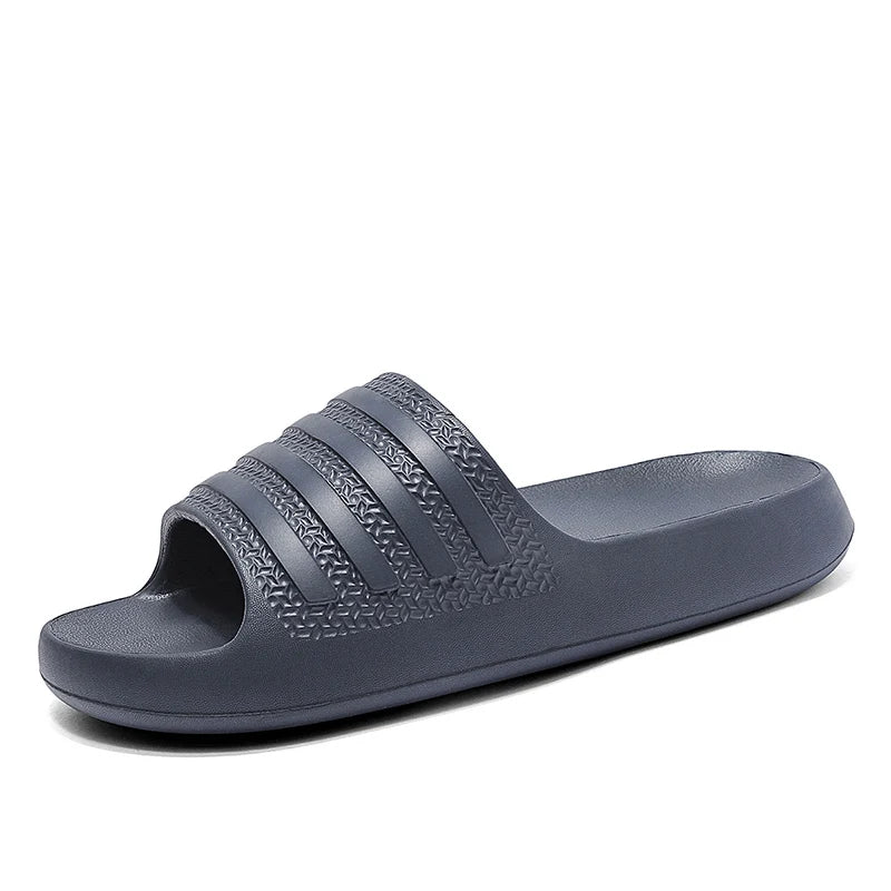 claquette homme bleu