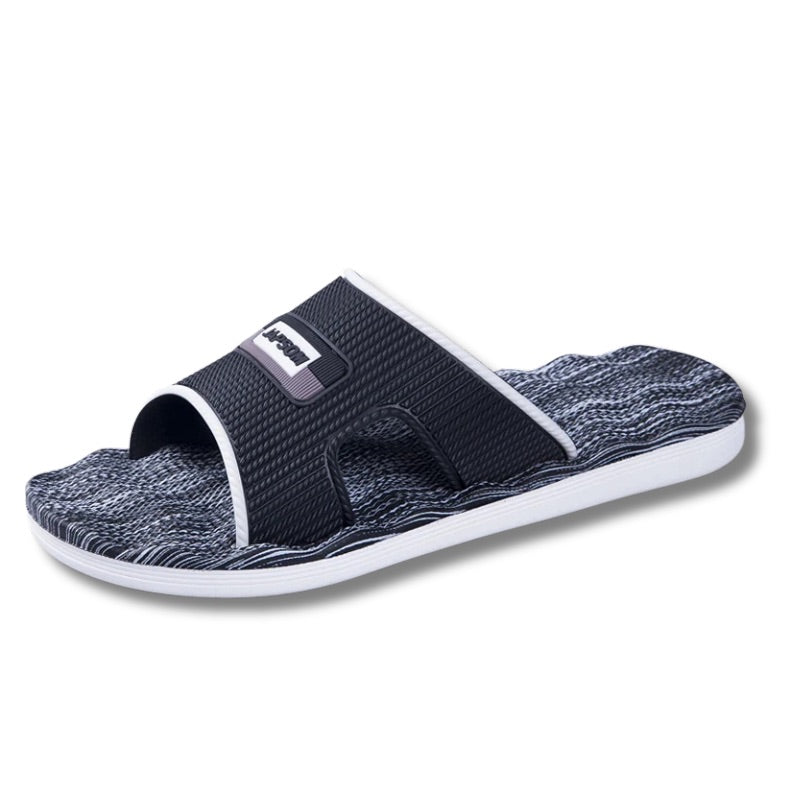 claquette homme noir