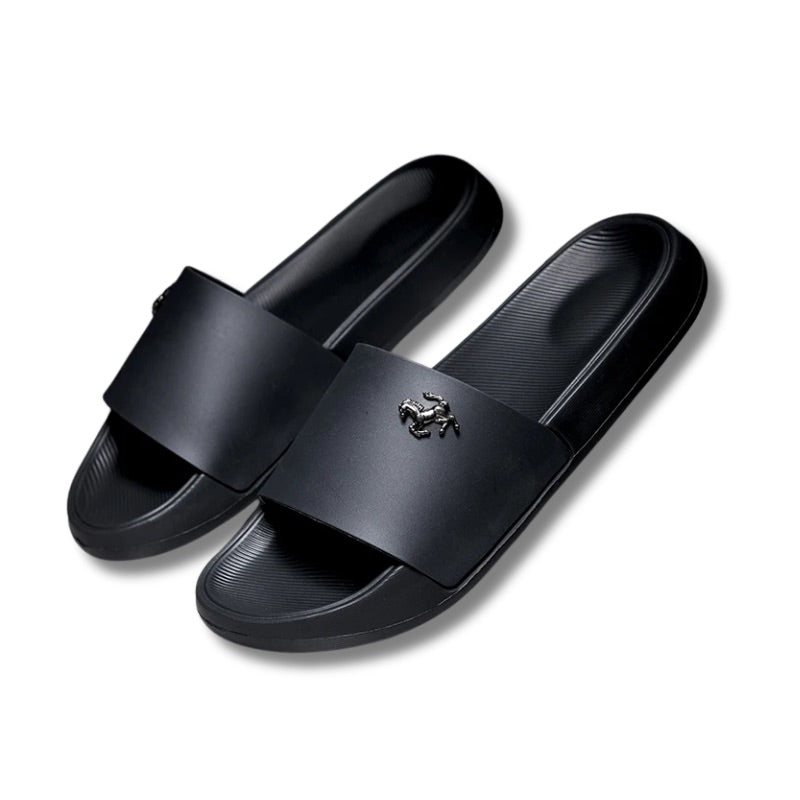 Claquette noir homme