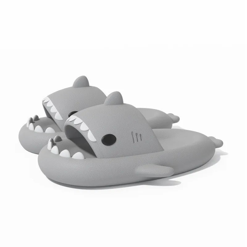 claquette requin gris