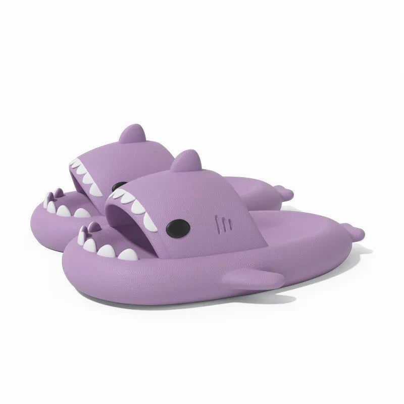 claquette requin violet