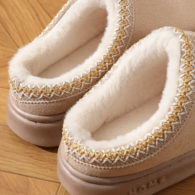 interieurs fourées des chaussons confortables