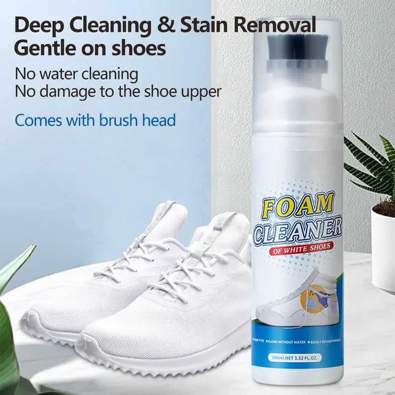 mousse nettoyante pour chaussures