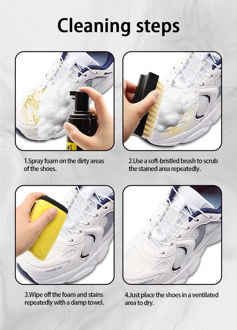 instruction de nettoyage chaussures