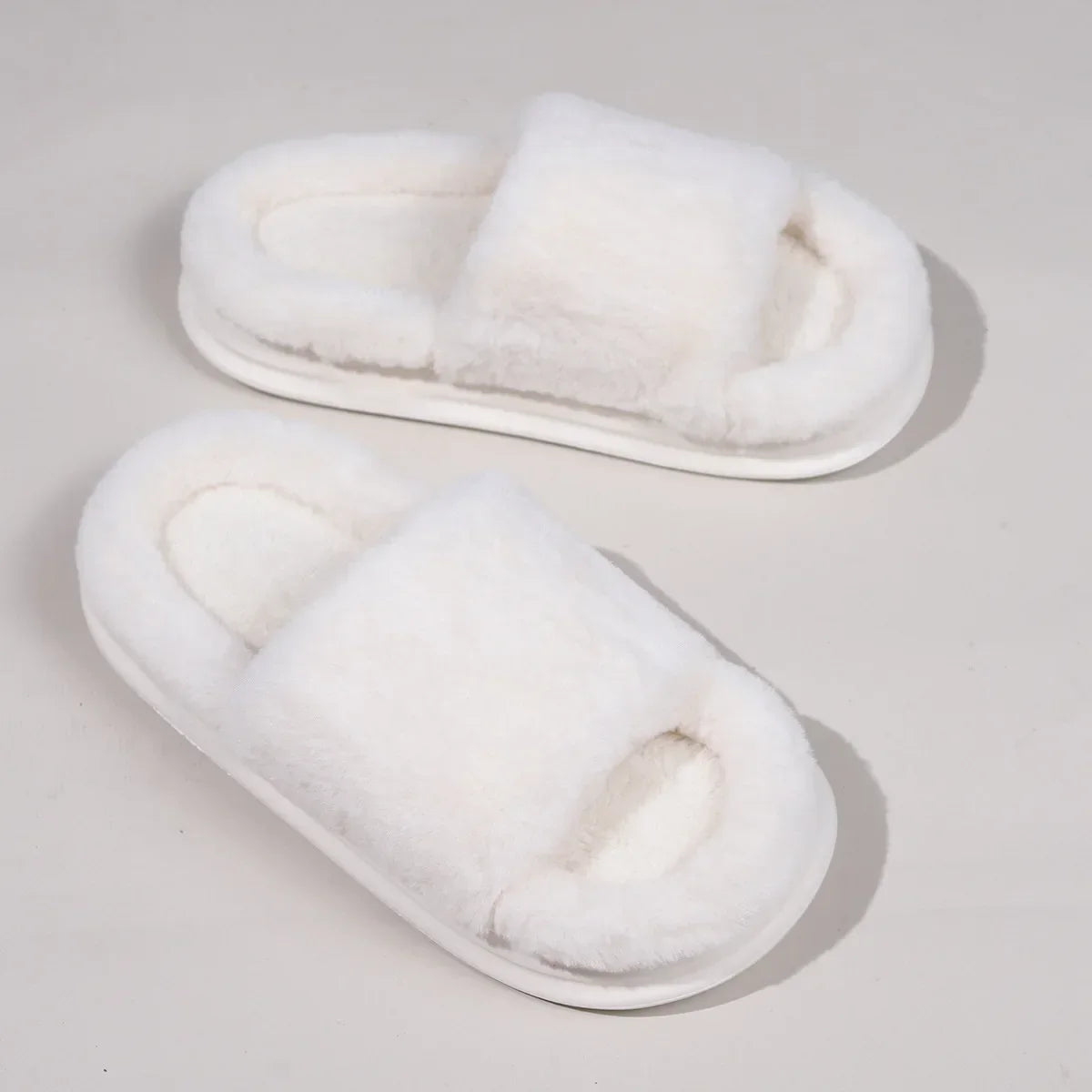 pantoufle fourrrure femme