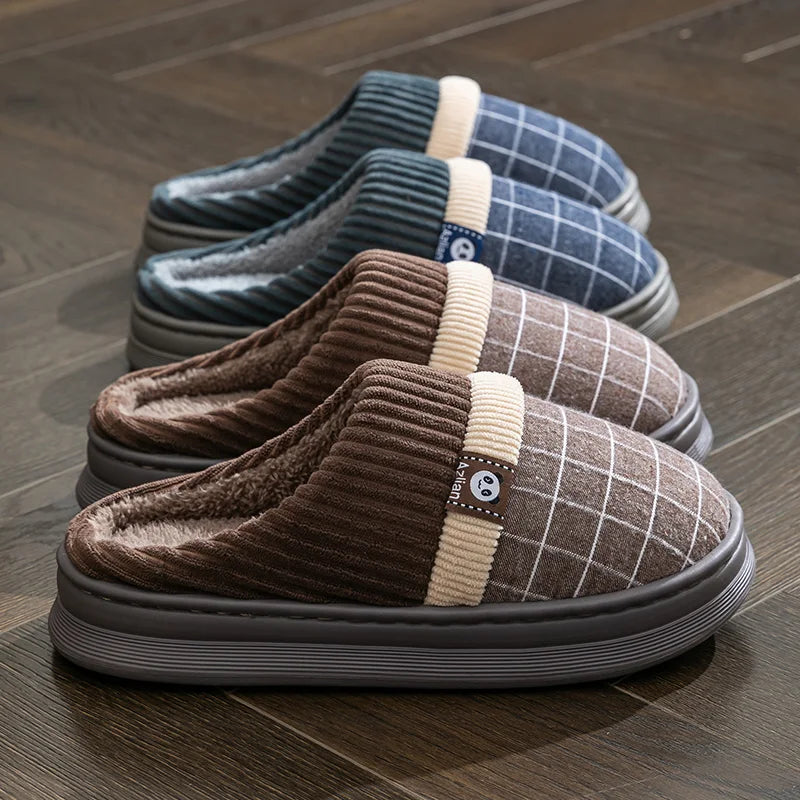 pantoufle marron pour homme