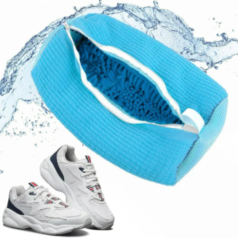 sac de lavage pour chaussure de couleur bleu