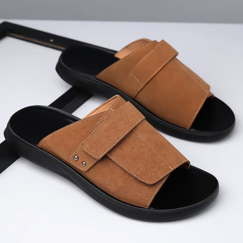sandales homme confortables marron modèle Côme - Claquette shop