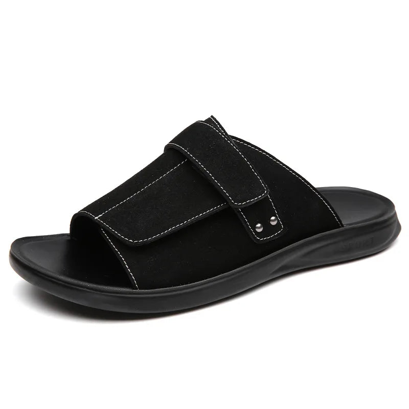 sandales pour homme de couleur noir 