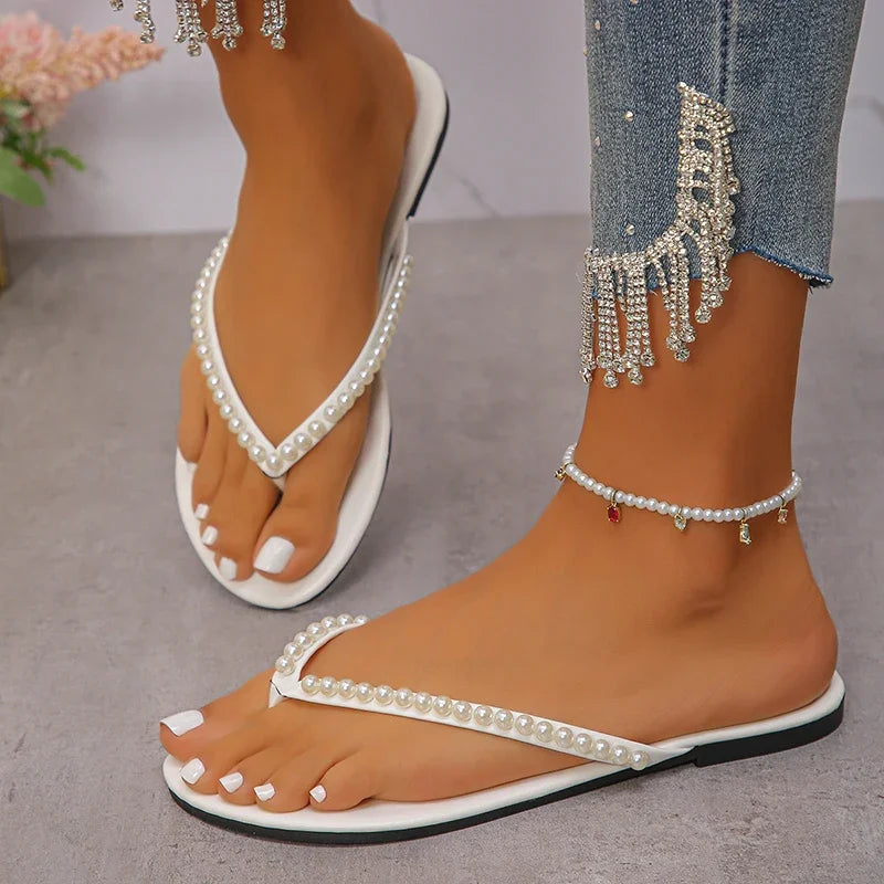 Tong femme blanc